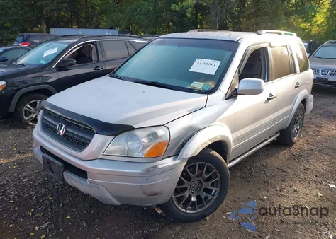 2004 Honda Pilot Ex-L из США, поврежденный, VIN 2HKYF18764H579853